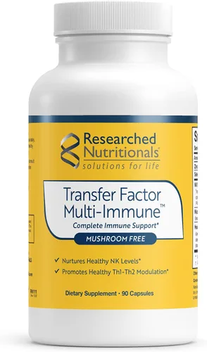 Miniatura 10 de Suplemento de Apoyo Inmunológico Multi-Factor de Transferencia - Fórmula de Apoyo Inmunológico Probada Clínicamente con Calostro, Hongos, Té Verde