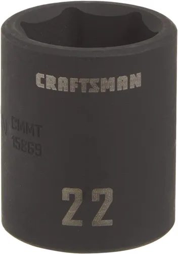 Miniatura 14 de CRAFTSMAN Llave de vaso de impacto poco profunda, métrica, 1/2 pulgada de transmisión, 21 mm (CMMT15868)