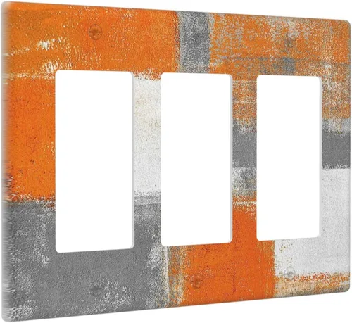 Miniatura 40 de Cubiertas decorativas para placa de interruptor, bandera estadounidense, receptáculo de 1 banda, placa de pared dúplex, cubierta de interruptor