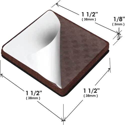 Miniatura 5 de Slipstick GorillaPads CB150 Almohadillas antideslizantes para muebles/empuñaduras de goma (juego de 8) Protectores de pisos para patas de muebles