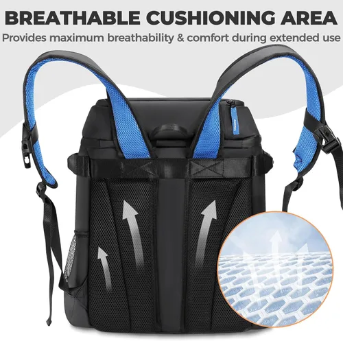 Miniatura 3 de Heytrip Mochila enfriadora de 36/54 latas con aislamiento impermeable para 20 horas de retención de frío, enfriador a prueba de fugas con correa