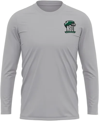 Miniatura 228 de Camisa deportiva de manga larga oficial de la NCAA Collegiate para hombre, con logotipo en el pecho izquierdo, colección Athletic Heather