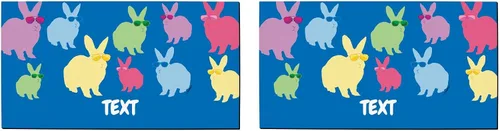 Miniatura 7 de Tapete de bienvenida al aire libre de Pascua clásico con patrón de huevo de Pascua personalizado para interiores Huevos - Personalizado
