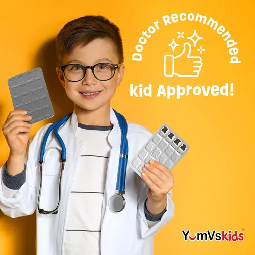 Miniatura 6 de YUM-V'S - Osos de chocolate masticables multivitamínicos para niños - Suplemento multivitamínico para niños - 16 vitaminas y minerales - Vitaminas