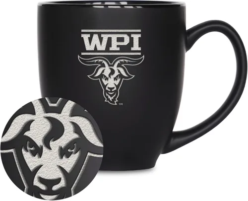 Miniatura 61 de Rico Industries - Taza de cerámica mate negra con grabado láser estándar de 15oz para NCAA (escuelas T & U) - Para bebidas calientes o frías
