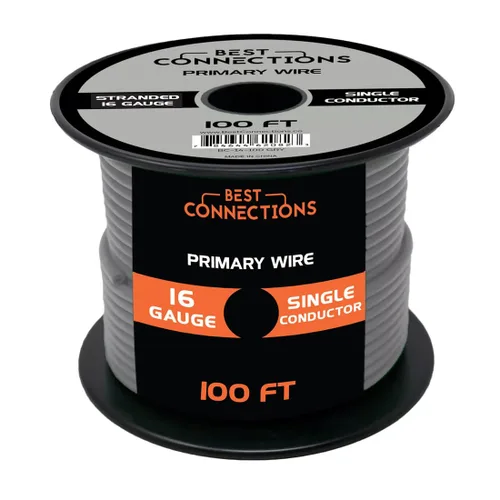 Miniatura 37 de BEST CONNECTIONS Cable primario automotriz – 100 pies (varias opciones de color) Ideal para remolques, altavoces y circuitos de iluminación Verde