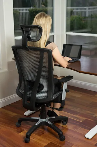 Miniatura 21 de ErgoMax - Silla de oficina ergonómica ajustable verde de 53 pulgadas, silla ergonómica de oficina en casa, silla ergonómica con reposacabezas
