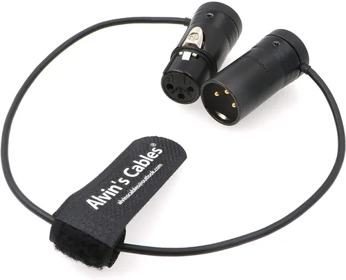Alvin's Cables Cable XLR macho a hembra de 3 pines de perfil bajo conector original de micrófono equilibrado cable de audio Sommer SOD-14