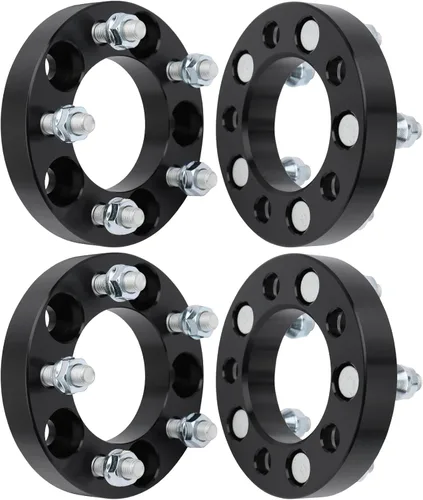 Miniatura 38 de IRONTEK Espaciadores de rueda de 0.157 x 4.000 in, espaciadores forjados reales de 2 pulgadas con orificio de cubo de 2.697 in M12x1.25 pernos aptos