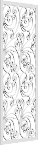 Miniatura 15 de 9 3/8"W x 24 3/8"H x 1/4"T Marilla Decorativos Paneles de Pared de Madera Calado, Abedul