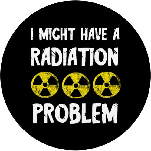 Miniatura 3 de I Might Have A Radiation Problem Nuclear Fallout Symbol MRI PopSockets Grip and Stand para teléfonos y tabletas