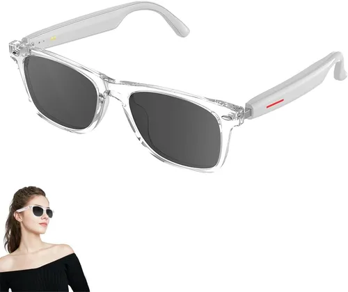 Miniatura 9 de Lentes inteligentes con Bluetooth, para hombres y mujeres, control táctil, protección UV al aire libre y control de voz, llamadas manos libres