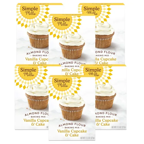 Miniatura 10 de Simple Mills, Mezcla de harina de almendras para magdalenas y pasteles de chocolate, 11.2 onzas