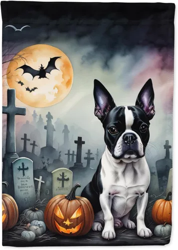 Miniatura 54 de Caroline's Treasures DAC2011GF - Bandera decorativa para jardín de Halloween con diseño de beagle para jardín, jardín, jardín, jardín, multicolor