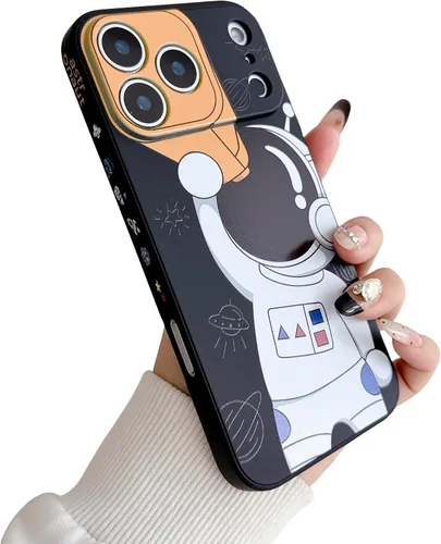 Miniatura 48 de Yonds Queen para iPhone 7 Plus / 8 Plus, linda funda con diseño de astronauta de dibujos animados, elegante parachoques de TPU suave, protectora