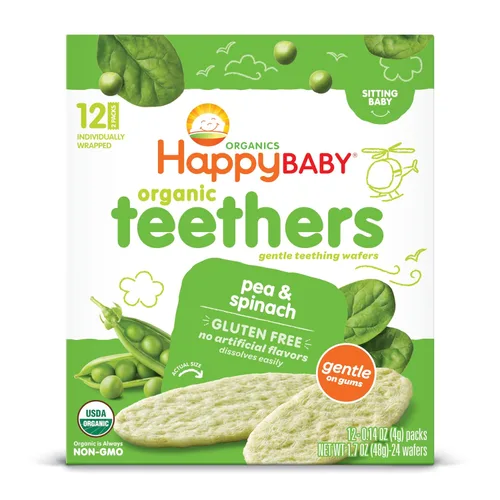 Obleas suaves y orgánicas para morder Happy Baby