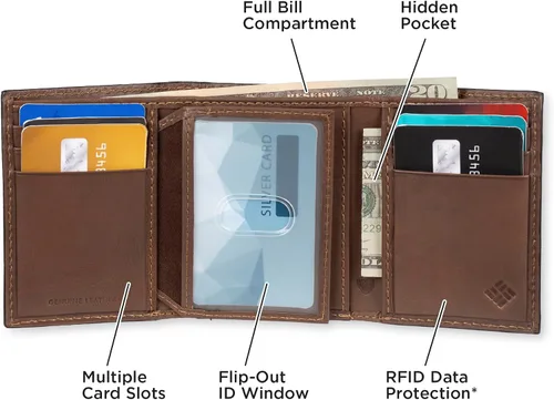 Miniatura 39 de Columbia Billetera triple RFID para hombre