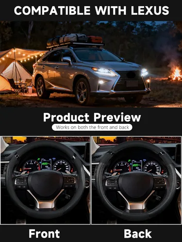 Miniatura 7 de Funda para Volante Personalizada para Lexus RX270 RX330 RX350 RX400h ES200 ES300h NX200 NX300 NX350h UX200 UX260h UX300h GS300 GX350 IS300 IS350