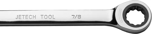 Miniatura 3 de Jetech Llave combinada de trinquete de 7/8 pulgadas (paquete de 6), llave de engranajes de grado industrial con diseño de 12 puntos, trinquete de 72