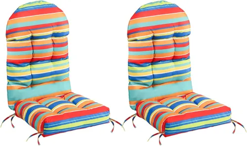 Miniatura 26 de FUNBERRY - Juego de 2 cojines para sillas Adirondack, cojines gruesos y cómodos para mecedora antideslizante con protección contra decoloración