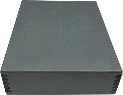 Golden State Art, Caja de almacenamiento de archivo, caja de museo frontal sin ácidos con borde de metal para almacenar obras de arte, fotos,
