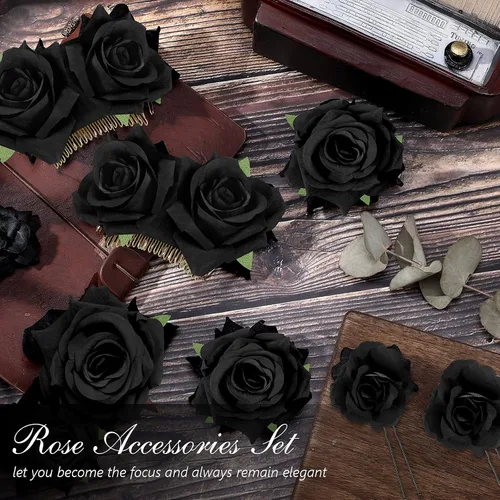 Miniatura 6 de Waydress 12 pinzas para el pelo con diseño de rosas, broches florales de flores mexicanas, accesorios para mujeres, regalos del día de la madre