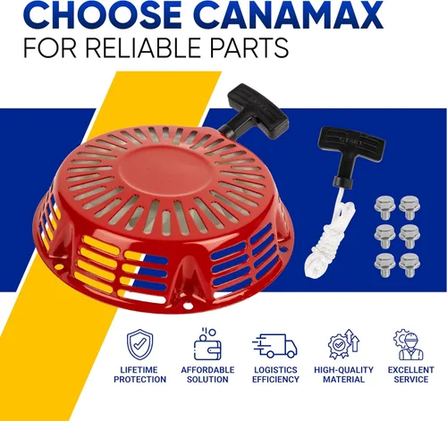 Miniatura 9 de Canamax Conjunto de arranque de retroceso GX340 GX390, compatible con Honda GX 340 GX 390 11HP 13HP 4 tiempos generador de motor 389 420 439 cc