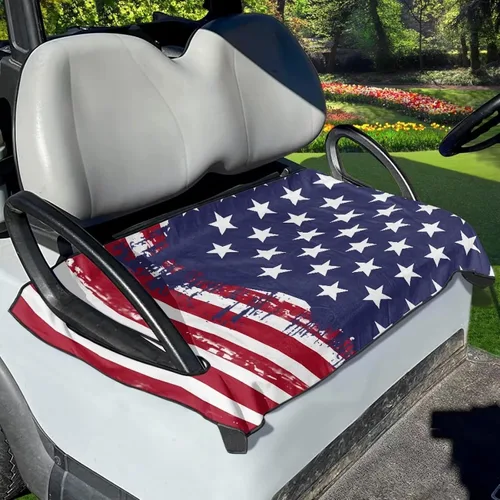 Miniatura 31 de Yewattles Funda de Asiento de Carrito de Golf Portátil Toalla de Asiento Club Car Ajuste Universal Carrito de Golf de 2 Asientos
