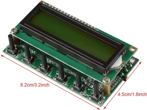 Miniatura 3 de Walfront Kit receptor de radioaficionado de onda corta digital AD9850 Placa de módulo con pantalla LCD generador DDS 6 bandas 0 ~ 55MHz