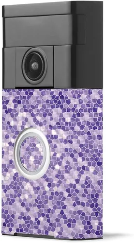 Miniatura 28 de MightySkins - Piel de fibra de carbono para timbre de video con anillo – Madera abstracta Acabado de fibra de carbono texturizado protector