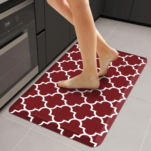 Miniatura 44 de WISELIFE - Tapete antifatiga para piso de 4/5 pulgadas, tapete de cocina antideslizante, impermeable, resistente, ergonómico, cómodo, duradero