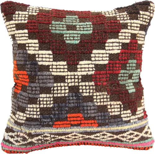 Oriental Kilim Pillow Cover 12x12 inch Handmade Small Sofa Pillow Cover Chair Pillow