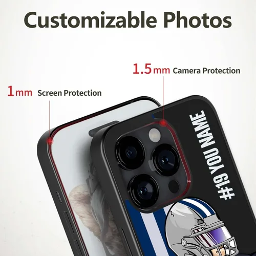 Miniatura 4 de Fundas personalizadas para teléfono con número y nombre para Samsung Galaxy S10/S20/S21/S22 S23/Ultra/Plus/FE, Note 8/9/10/20/Plus/Ultra, Galaxy