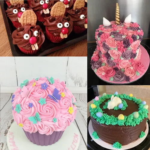 Miniatura 3 de Juego de Puntas para Decoración de Tartas y Tubería de Glaseado, 6 Puntas Grandes #1M 2A 2D 2F 6B 234, Puntas de Repostería de Acero Inoxidable