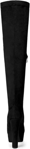 Miniatura 4 de Allegra K Botas altas con tacón de plataforma para mujer