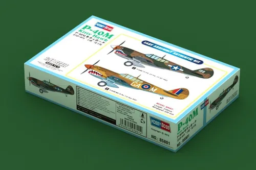 Miniatura 3 de Hobby Boss Kit de construcción de modelo de avión Kittyhawk P-40M de fácil montaje