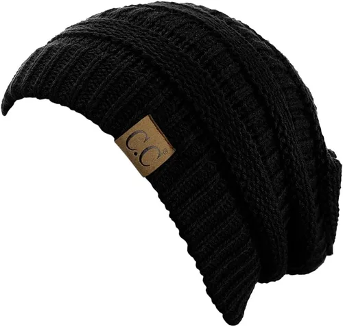 Miniatura 608 de C.C Trendy Warm Chunky Soft Stretch Cable Knit Beanie