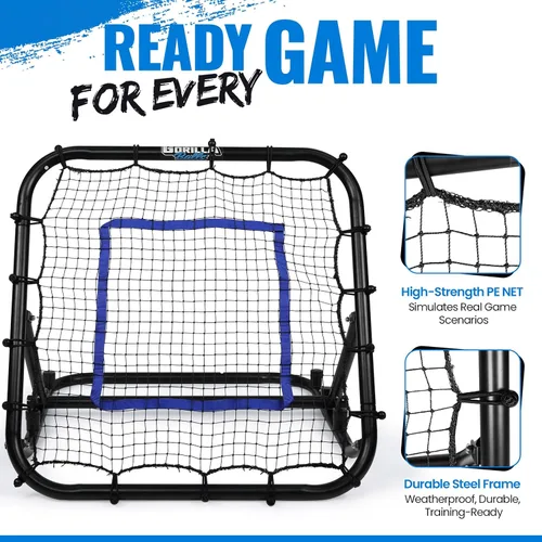 Miniatura 4 de Baseball & Softball Rebounder Net – Adjustable Pitching Trainer for Accuracy, Throwing, and Fielding – Durable Training Equipment for Youth & Adults