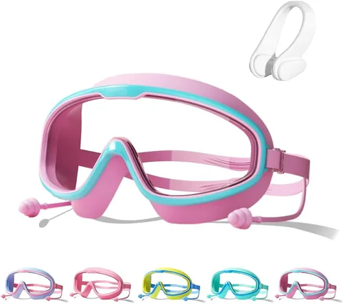 Miniatura 8 de Gafas de natación impermeables y antivaho para niños, gafas de natación para niños de 2 a 14 años