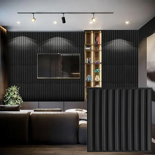 Heikki Paquete de 30 Paneles de Pared 3D para Decoración de Pared Interior, Paneles de Pared con Textura de Flores de PVC para Sala de Estar,