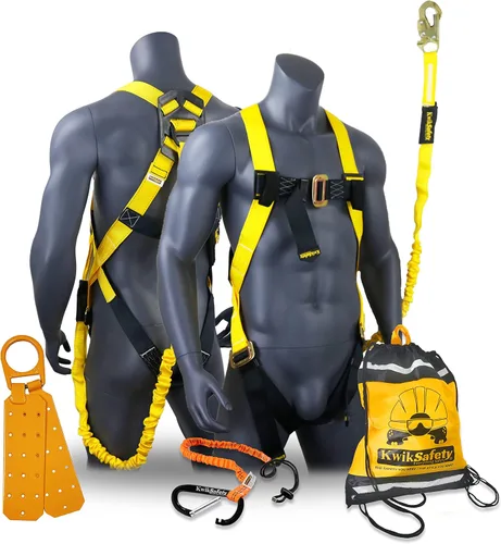 Miniatura 10 de KwikSafety - SCORPION Safety Harness [w/Attached 6ft Lanyard] Safety Harness Fall Protection Kit ANSI OSHA Estándar