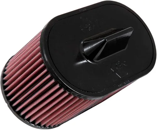 K&N Filtro de aire de motor de alta flujo original de por vida: aumenta la potencia y la aceleración, lavable, premium, filtro de aire de repuesto: