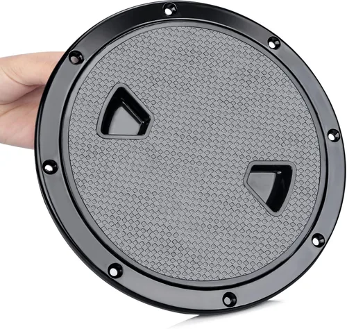 Miniatura 6 de Smartmarine - Escotilla de inspección redonda antideslizante de 4 pulgadas, 6 pulgadas, 8 pulgadas, con cubierta desmontable para yate marino