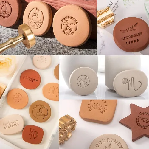 Miniatura 6 de Sellos de cerámica personalizados para arcilla, kit de herramientas de cerámica personalizado con diseño propio, letras distintivas, regalo