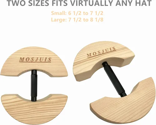 Miniatura 4 de MOSJUIS Hat Stretcher Adjustable to All Hats Size Heavy Duty Hat Stretchers for Fitted Men Cowboy Fedora Baseball Caps