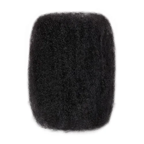 Miniatura 23 de Extensiones de cabello humano Loc de 0.2 cm de ancho, 4 pulgadas, 30 hebras, negro natural 100% completamente hechas a mano, extensiones
