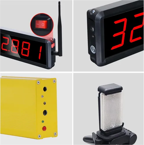 Miniatura 5 de Wireless Laser Timer for Sprints, Stopwatch for Track 40 60 Yard Dash, Laser Sprint Timer System, Race Clock for Running/Track Field/Speed Tranning