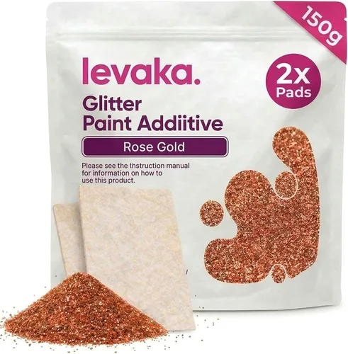 Miniatura 10 de LEVAKA - Aditivo de pintura con purpurina para paredes, purpurina holográfica plateada para pintar paredes, añade a la pintura interior o exterior