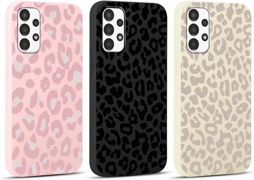 Miniatura 67 de 2 Pack Funda con lindo estampado de chita para Samsung Galaxy S22 Ultra 5G de 6.8", Fundas con patrón de leopardo de lujo, diseño de silicona suave