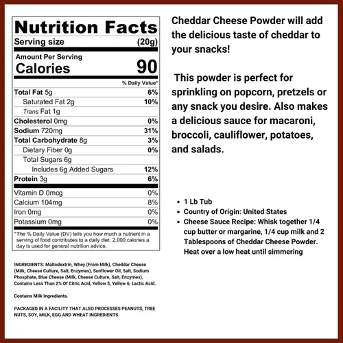 Miniatura 2 de Queso Cheddar en polvo